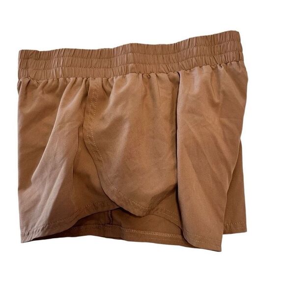 Altar'd State Revival Lined Brown Running Shorts Size XS - Picture 3 of 4